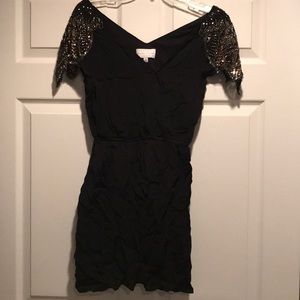 Kendal & Kylie black, mini dress.